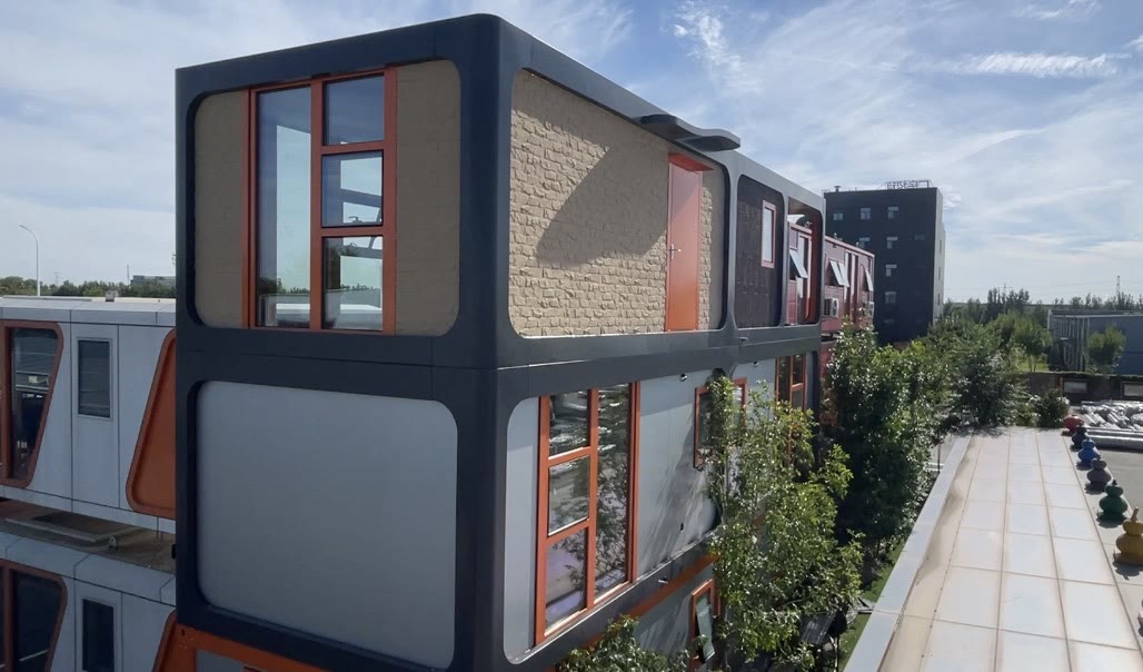 Maison modulaire sur deux niveaux