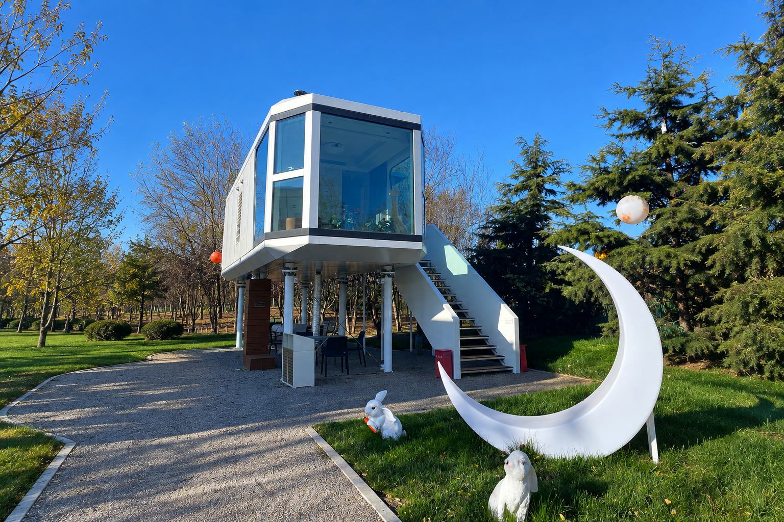 Capsule panoramique au jardin de la lune